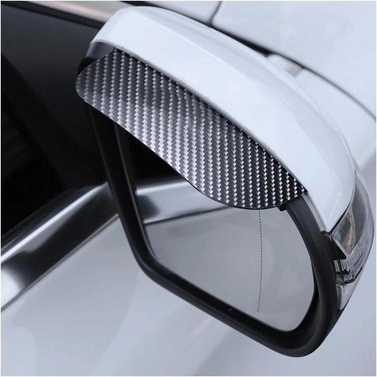 Protezione da pioggia per specchietto retrovisore - Specchietti laterali a fibra di carbonio - Impermeabile - Protezione da pioggia per la visiera - Accessori per l'auto.