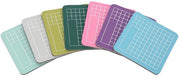 Set di Snijmatten Mini 6x6cm - 7 Stuks - Fai da Te - Set di Snijmatten Colorati - Per Scrapbooking e Knutselen - Formato Compatto - Snijplank