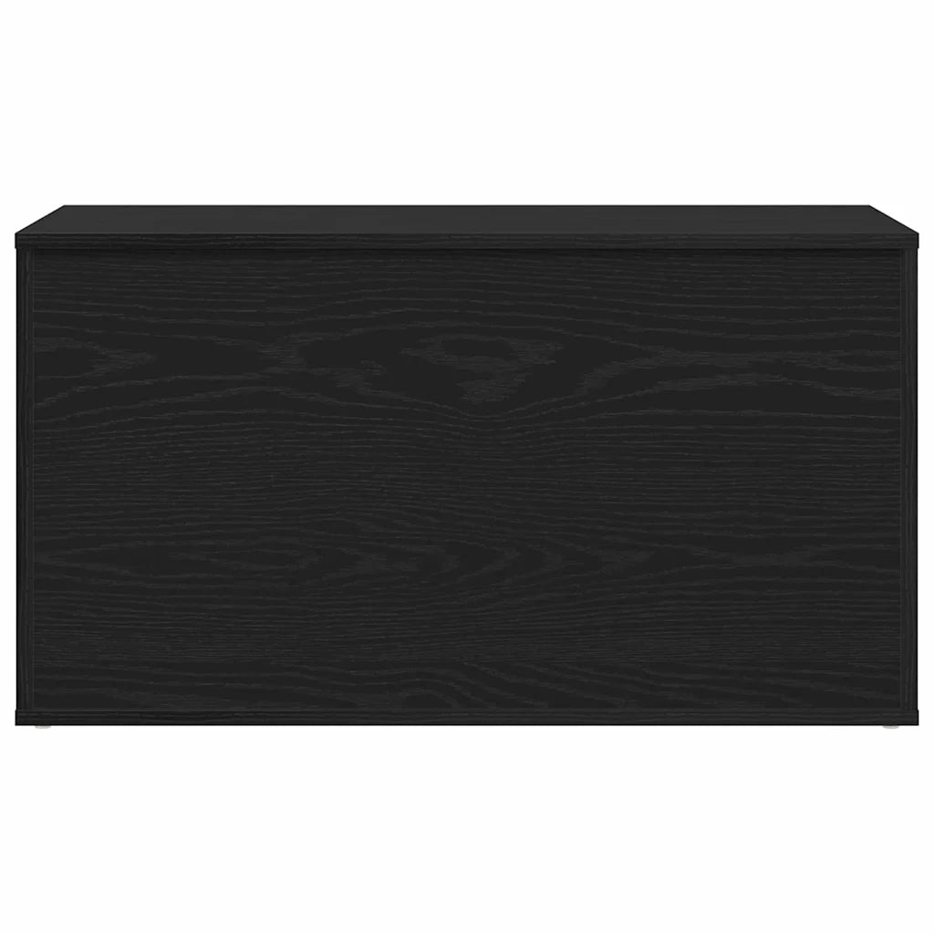 Scatola di Stoccaggio Rovere Nero 84 x 42 x 46 cm 862633