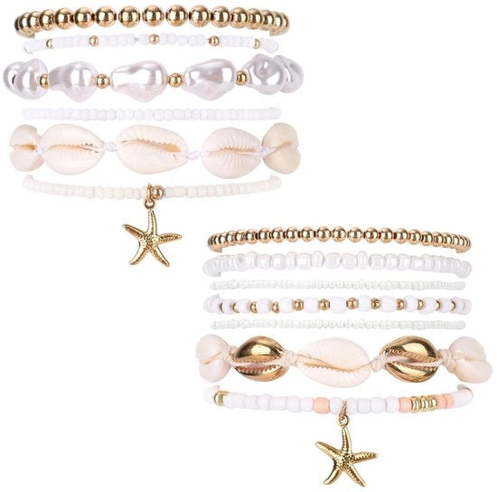 Set di bracciali rigidi 13 pezzi - Bracciali estivi per il mare - Conchiglie/perle - Breloques elastiche - Ideale per le vacanze - Eccellente fattura 

Modello: 
Specifica: 13 pezzi 
Materiale: 
Dimensione: 
Colore: