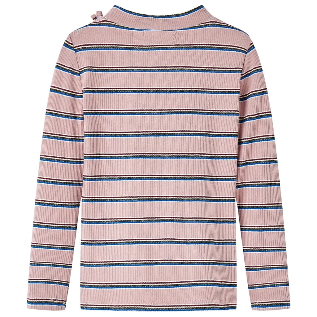 Maglietta da Bambina a Maniche Lunghe Rosa Chiaro 128 14117