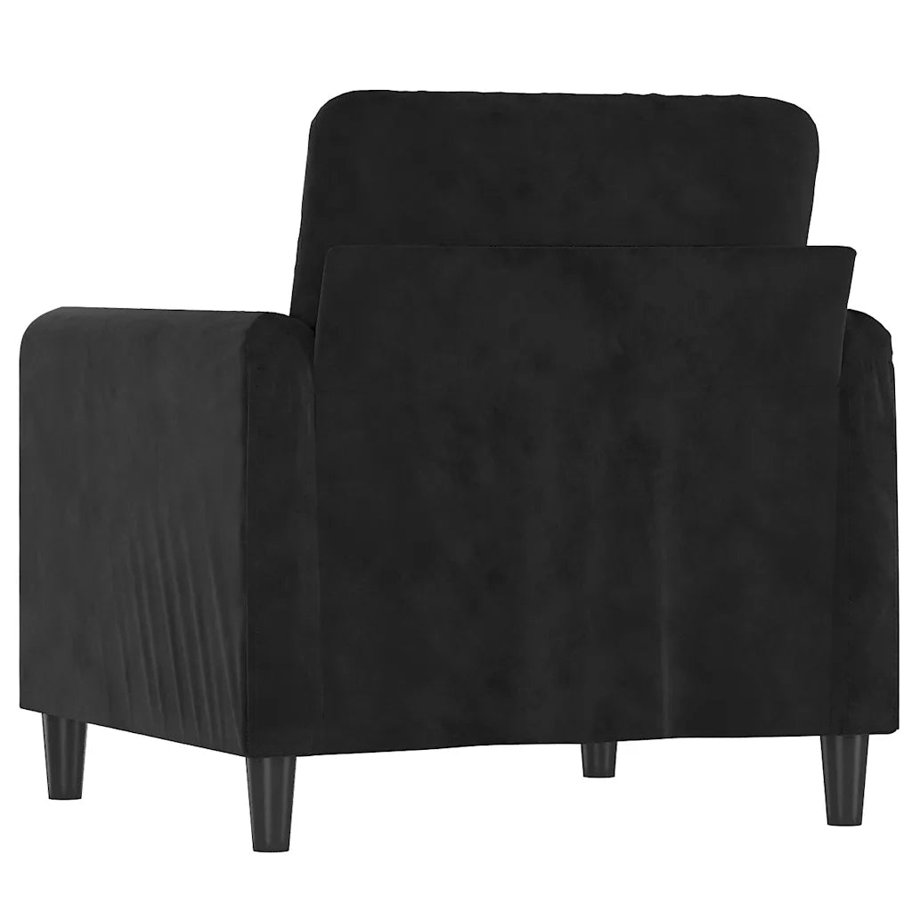 Divano Sedia-Poltrona Nero 60 cm Velluto 241625