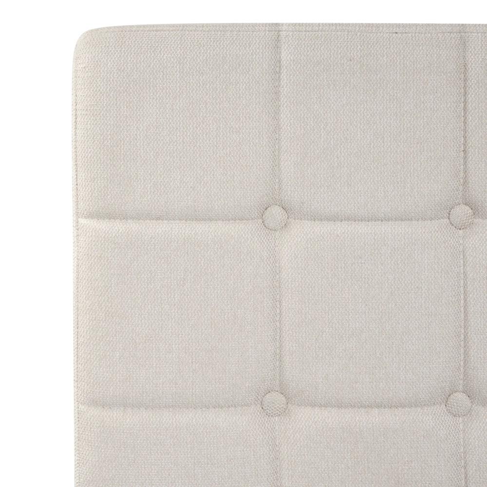 Letto Tessuto Beige Chiaro Elettrico Regolabile con Telecomando 90 x 200 cm