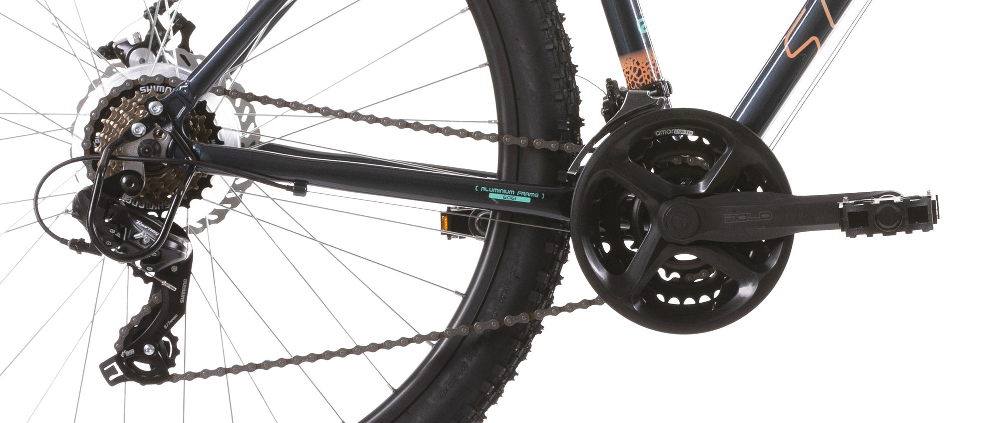 Bicicletta MTB Ragazzo 27,5” 21V H48 cm Grigia