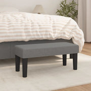 Panca-Sgabello Grigio Scuro 70x30x30 cm in Tessuto 721657