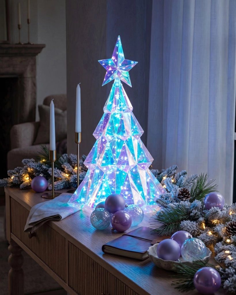 Accessorio decorativo natalizio LED da interno Luci LED per albero Illuminazione multicolore Decorazione per la casa con luci