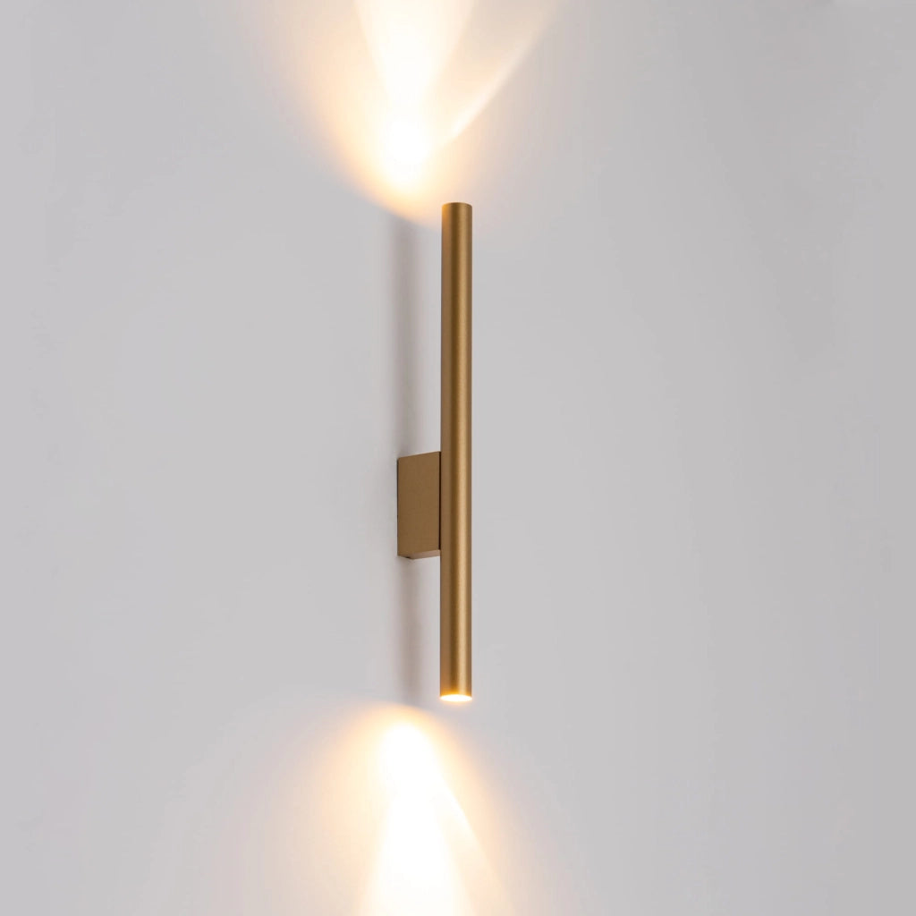 Applique tubo doppia luce ottone 2x10W G9 Nowodvorski