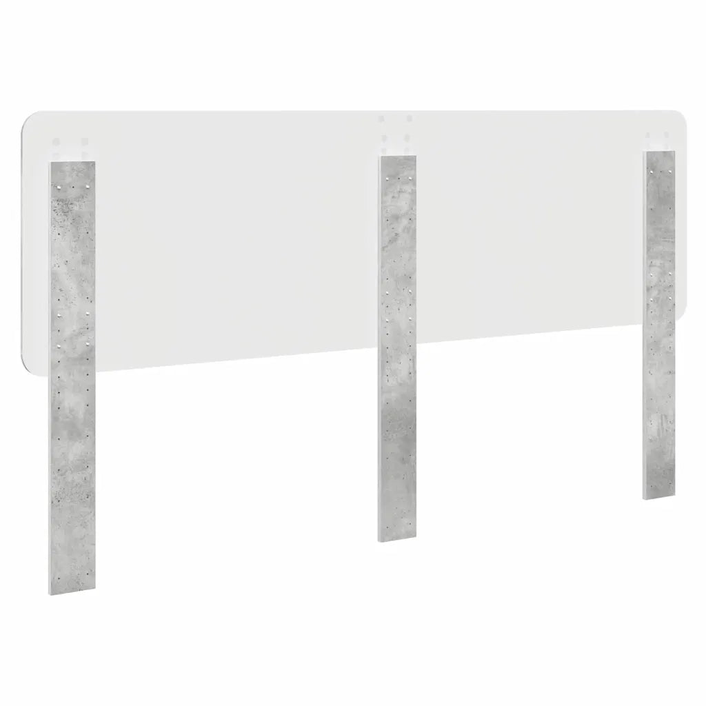 Testiera-Testata-Testiera Decorativa Grigio cemento 180 cm Legno multistrato 267604