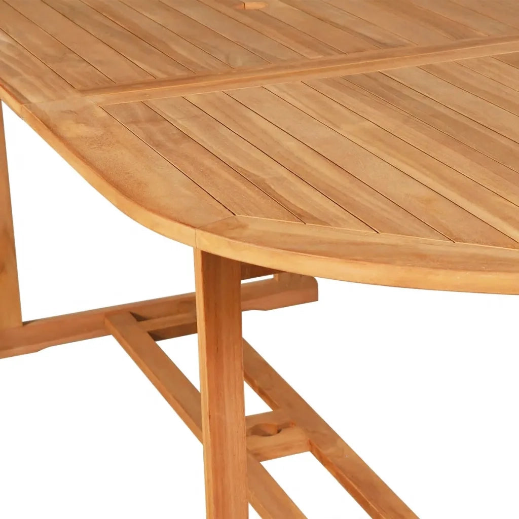 Set da Pranzo da Giardino 9 pz in Legno Massello di Teak 3059554