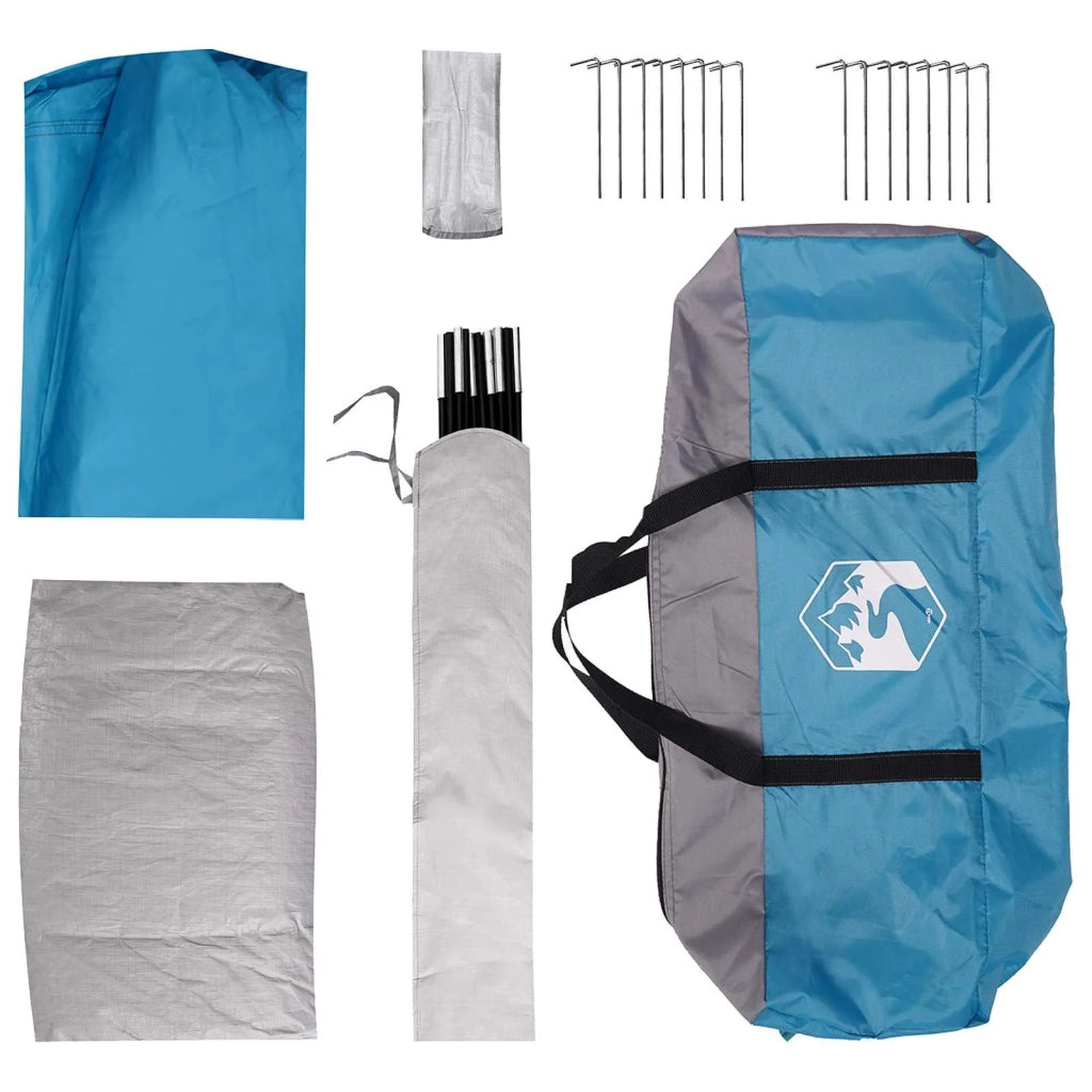 Tenda Familiare Blu 487 x 340 x 216 cm Poliestere e Acciaio 42028674