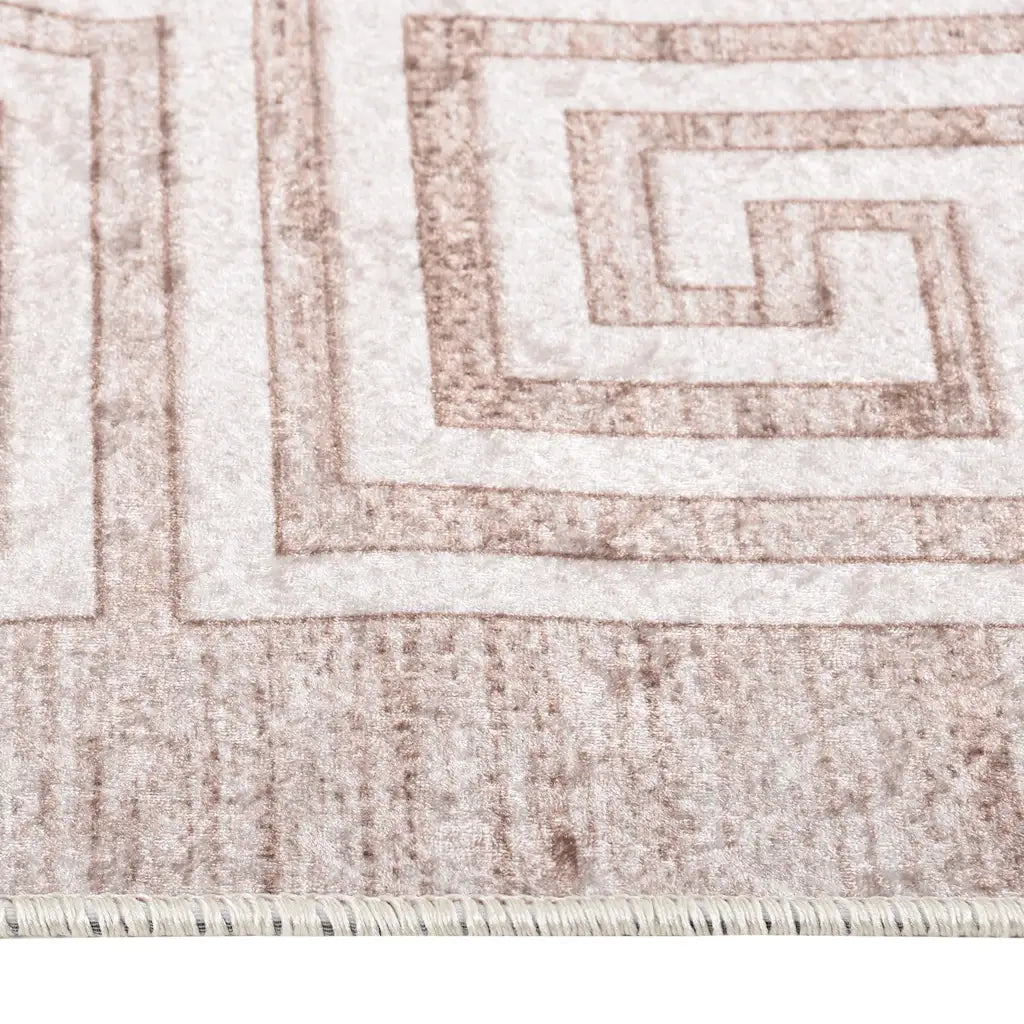 Tappeto Lavabile 80x300 cm Beige Antiscivolo cod mxl 60953