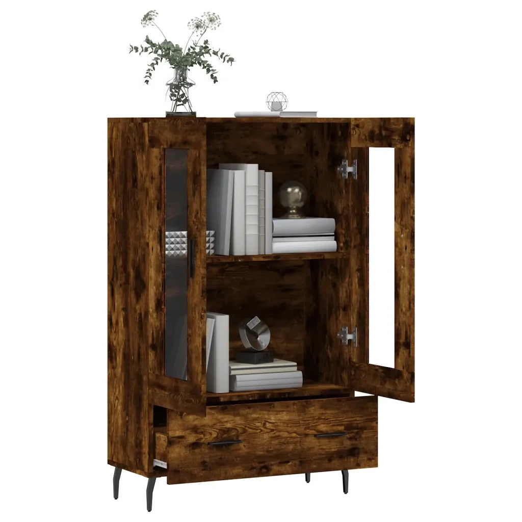 Credenza Rovere Fumo 69,5x31x115 cm in Legno Multistrato 828321