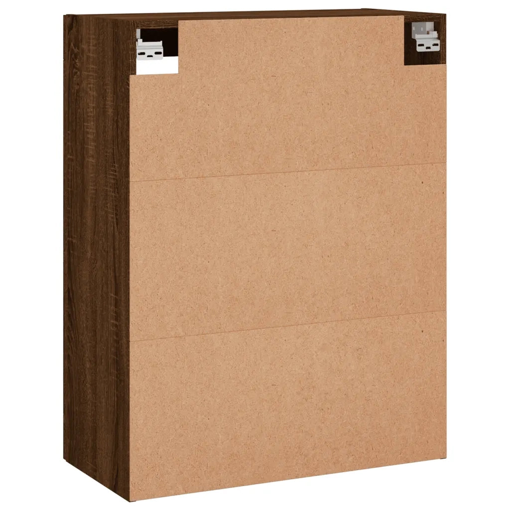 Armadietti a Parete 2 pz Rovere Marrone in Legno Multistrato 3197968