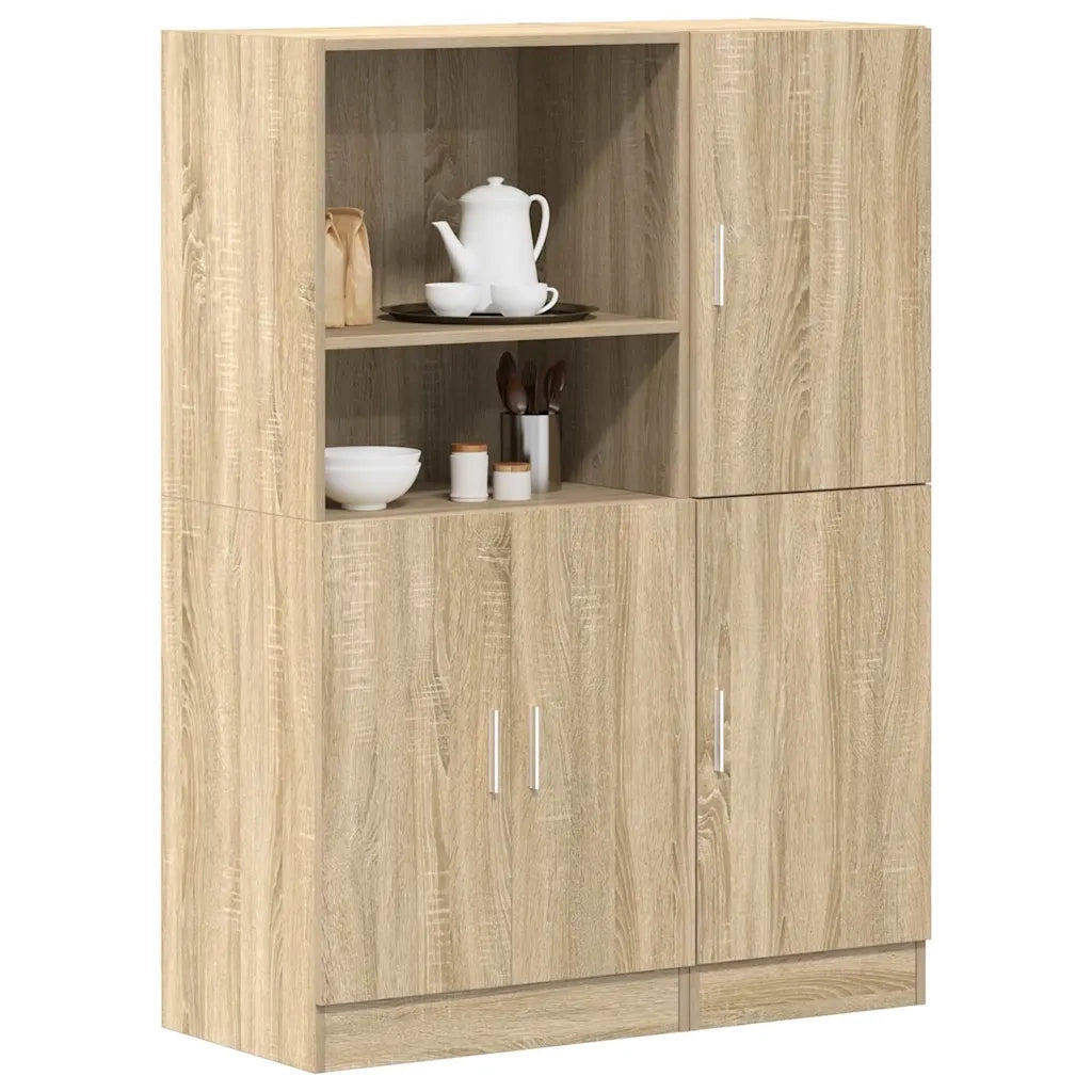 Set di Mobili da Cucina 2 pz Rovere Sonoma in Truciolato 3324144