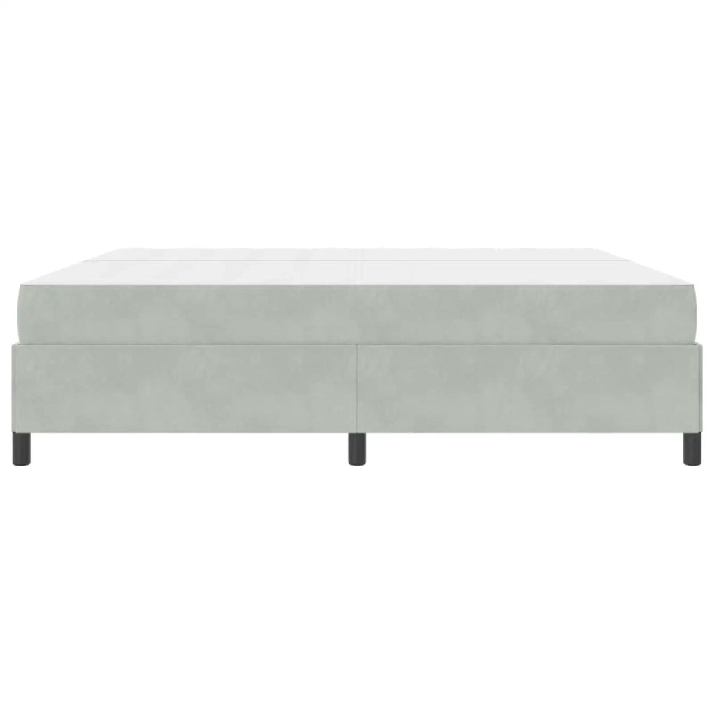 Struttura del letto Grigio chiaro 200 x 200 cm Tessuto 3399084