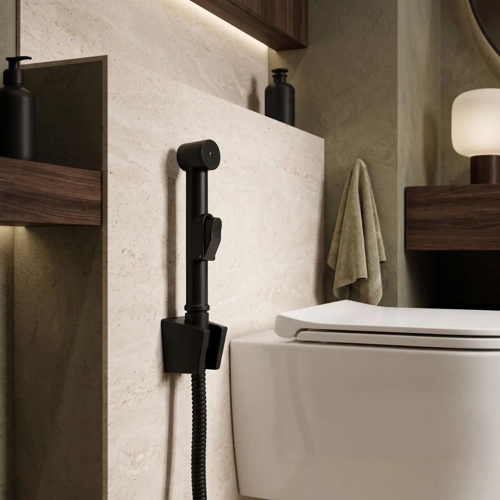 Miscelatore Lavabo Con Bidetta Rea Lungo Black