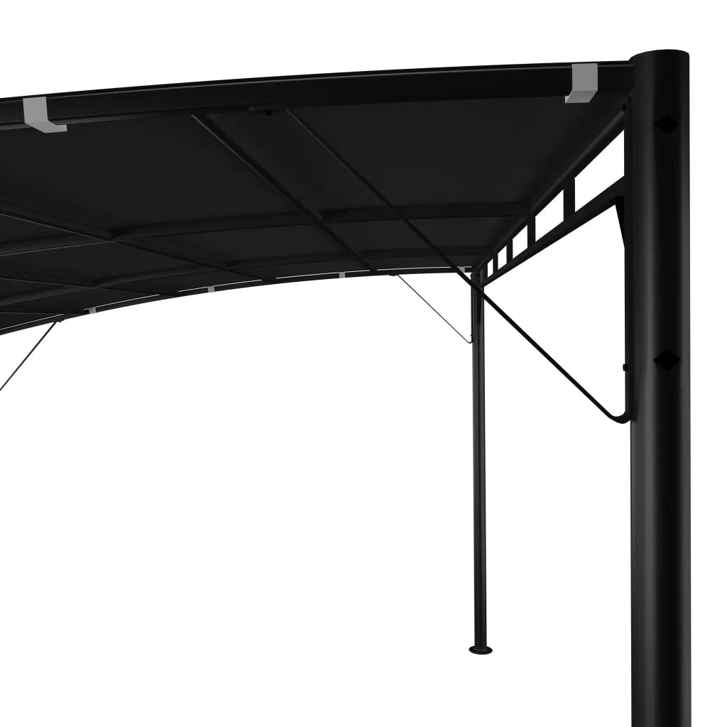 Tenda Parasole da Giardino-Tenda Gazebo 4x3x2,55 m Antracite