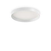 Plafoniera Moderna Fly Alluminio-Materie Plastiche Bianco Led 26W 4000K D45Cm
