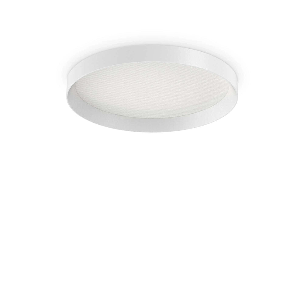 Plafoniera Moderna Fly Alluminio-Materie Plastiche Bianco Led 26W 4000K D45Cm
