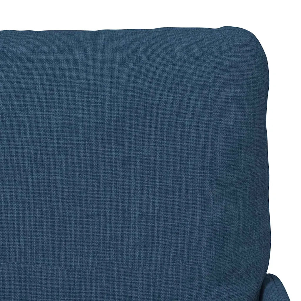 Divano | Divano da soggiorno | Sofa con cuscino 55cm Blu Legno compensato