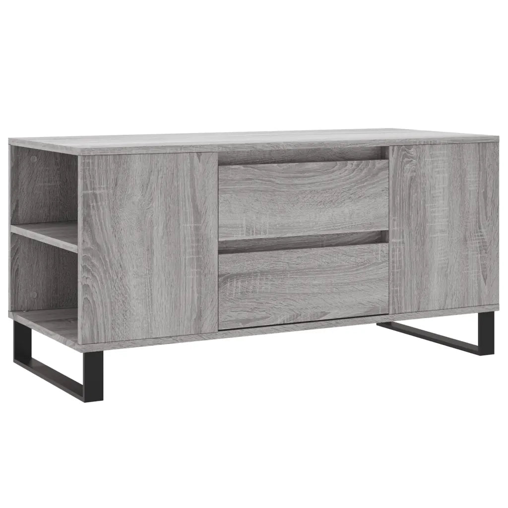 vidaXL Tavolino Salotto Grigio Sonoma 102x44,5x50 cm Legno Multistrato