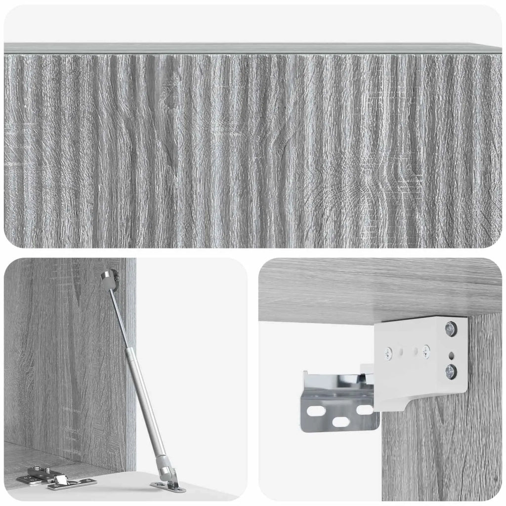 Mobile Porta TV da Muro Grigio Sonoma 98 x 41 x 30 cm