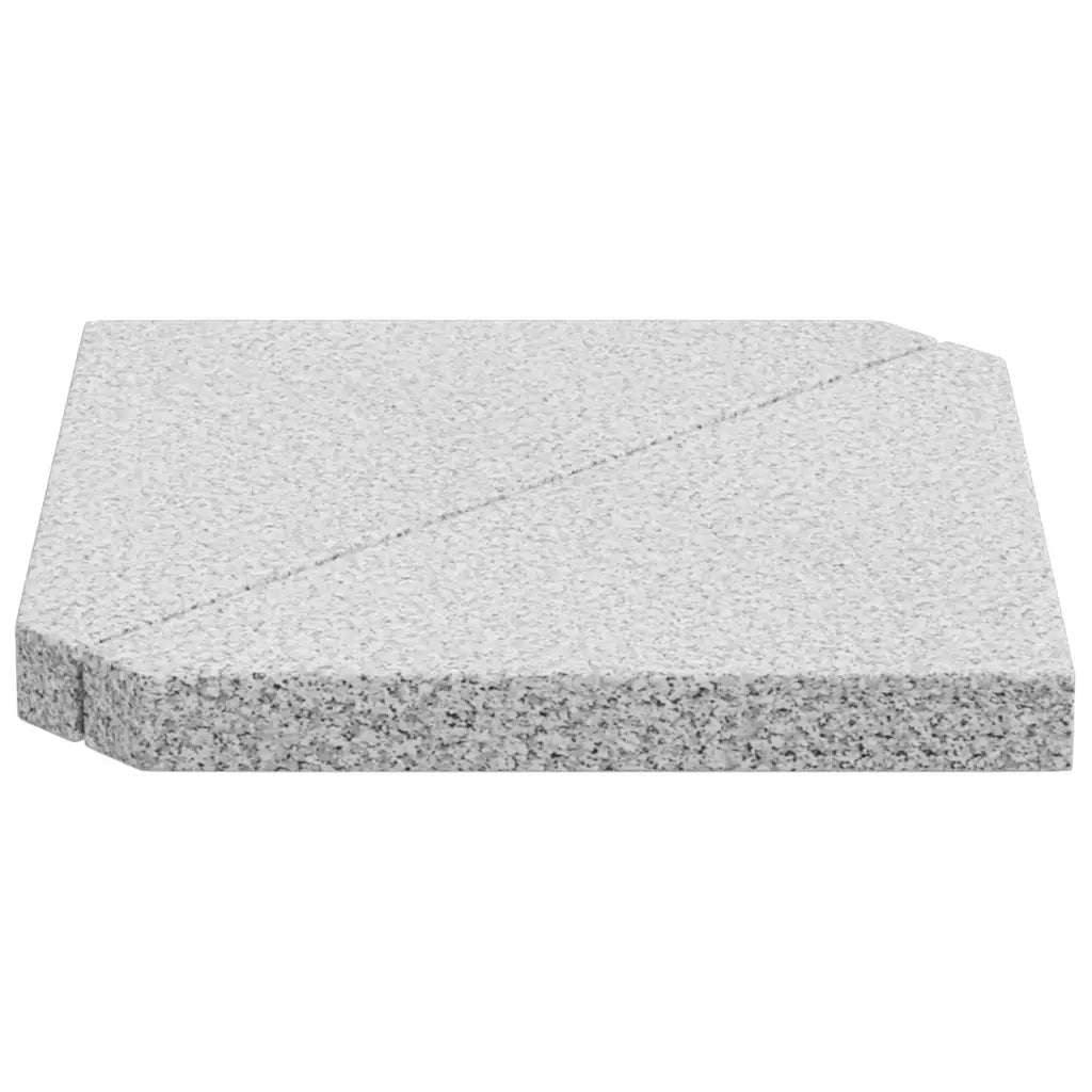 vidaXL Piastre per Parasole 2 pz in Granito Triangolare 14 kg Grigio