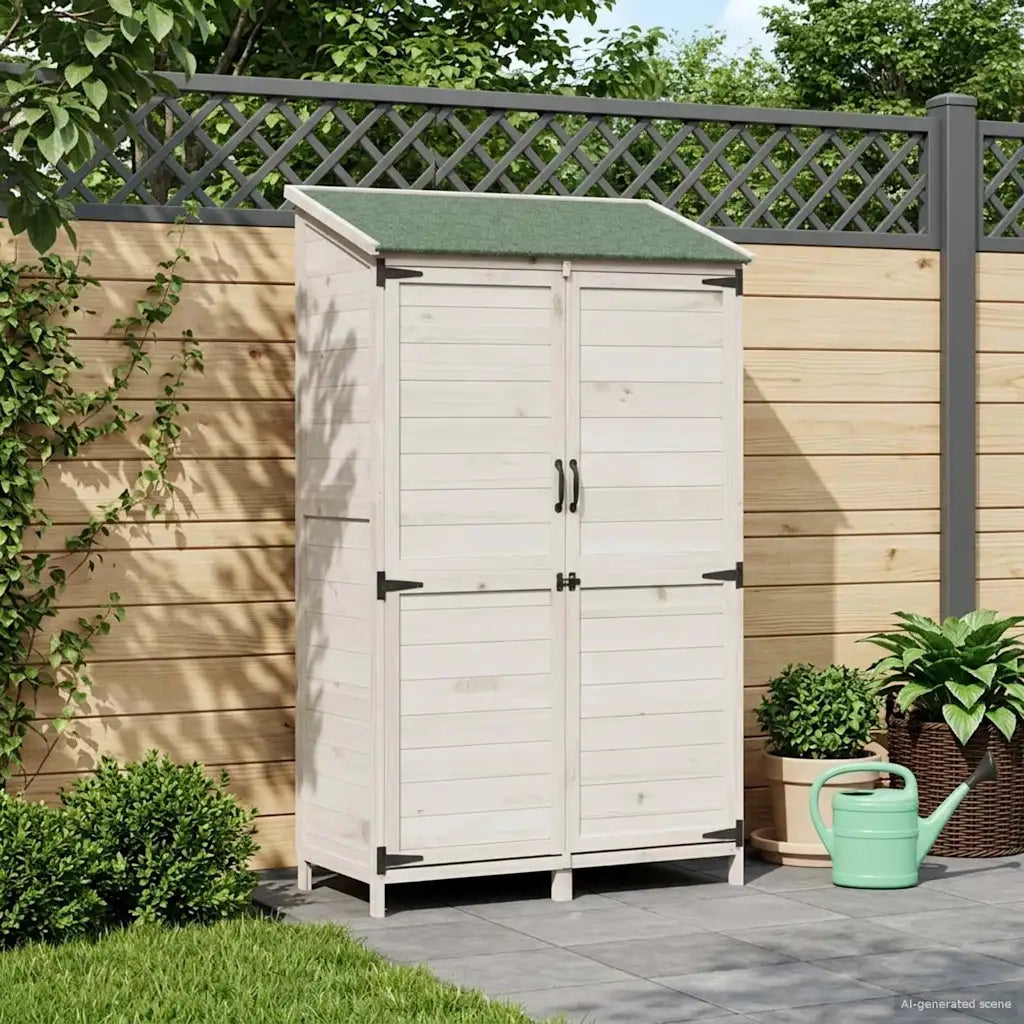 Capanno da Giardino Bianco 106,5 x 56 x 176 cm CFW9726027