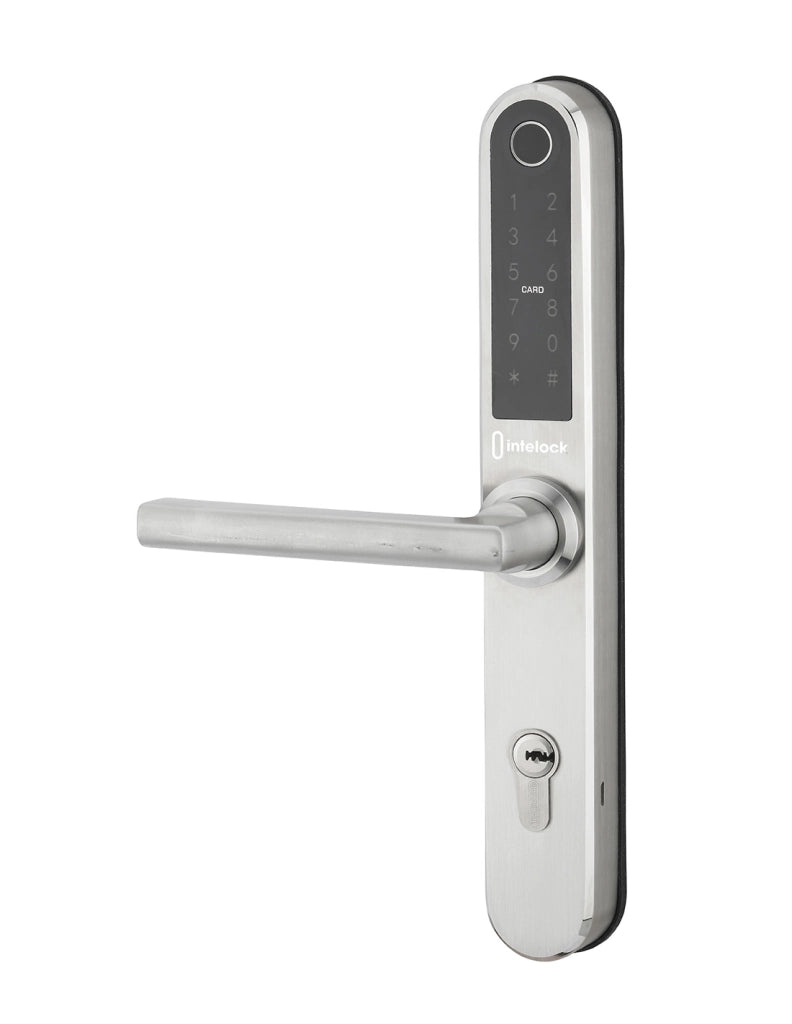 Maniglia Elettronica Smart Lock Multi - Interasse 85mm, Argento - INTELOCK