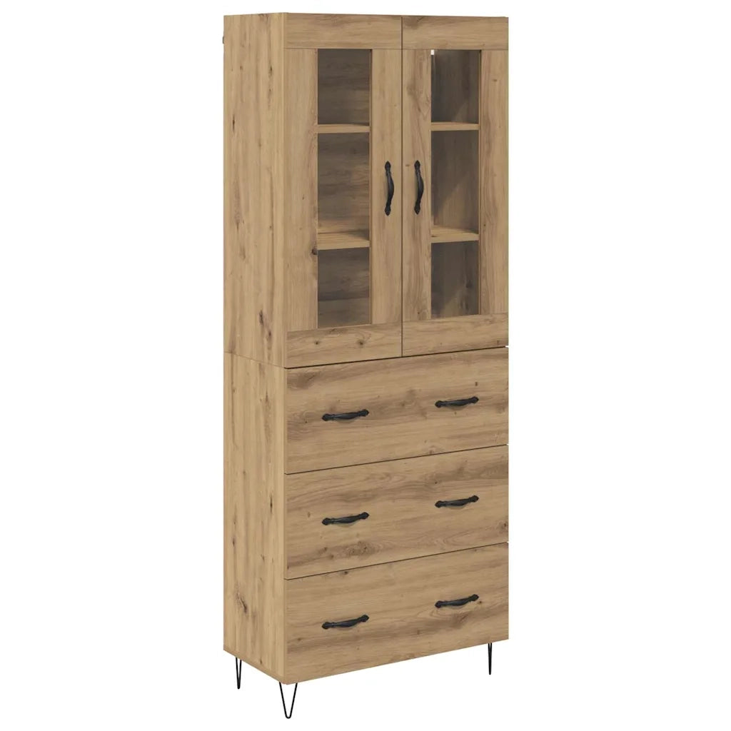 Credenza Rovere artigianale 69,5 x 34 x 90 cm Legno multistrato