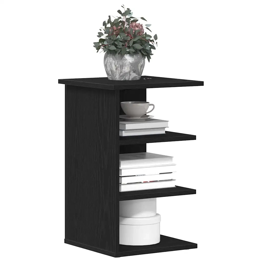 Mobile laterale Rovere Nero 35 x 35 x 55 cm Legno multistrato 862602