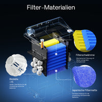 Filtro bio CBF-200A Sistema filtrante a 1 camera 6.000 l/h Materiale filtrante incluso