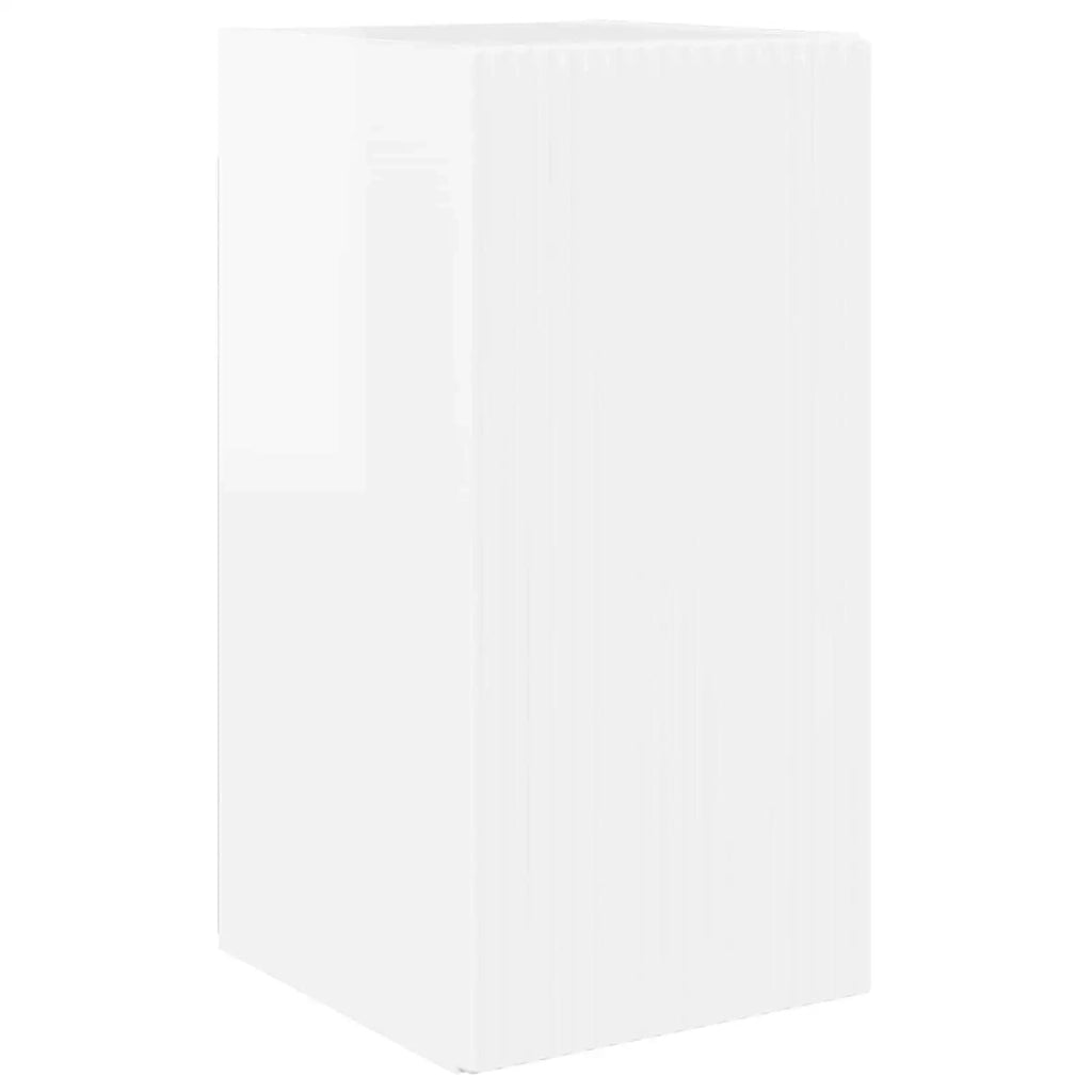 Set mobile TV 2 pcs Bianco Lucido Legno multistrato 3408965