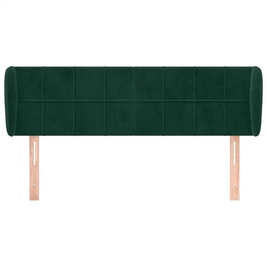 Testiera ad Orecchio Verde Scuro 147x23x78/88 cm in Vellutocod mxl 121567