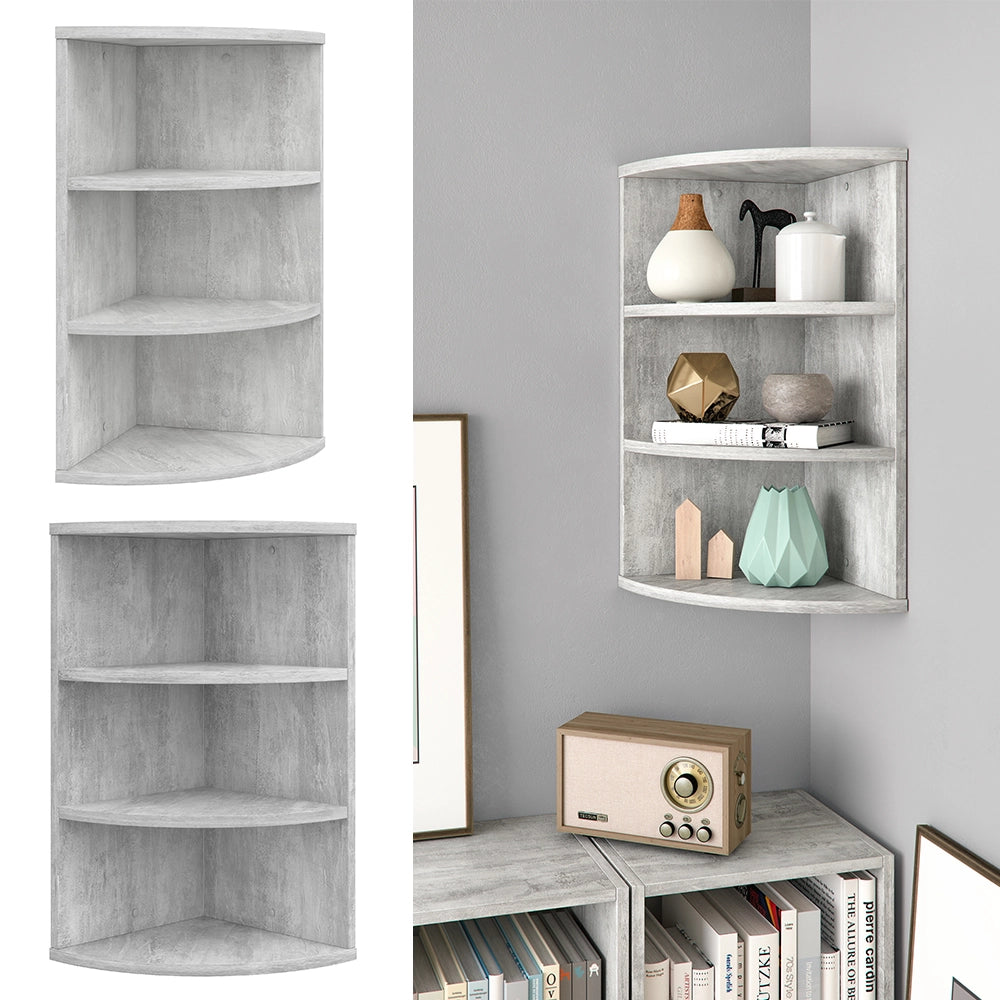 Vicco Libreria angolare da terra Calcestruzzo 30 x 60 cm