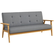Divano 3 posti imbottito ¨C Minimal ¨C grigio 154.5 cm