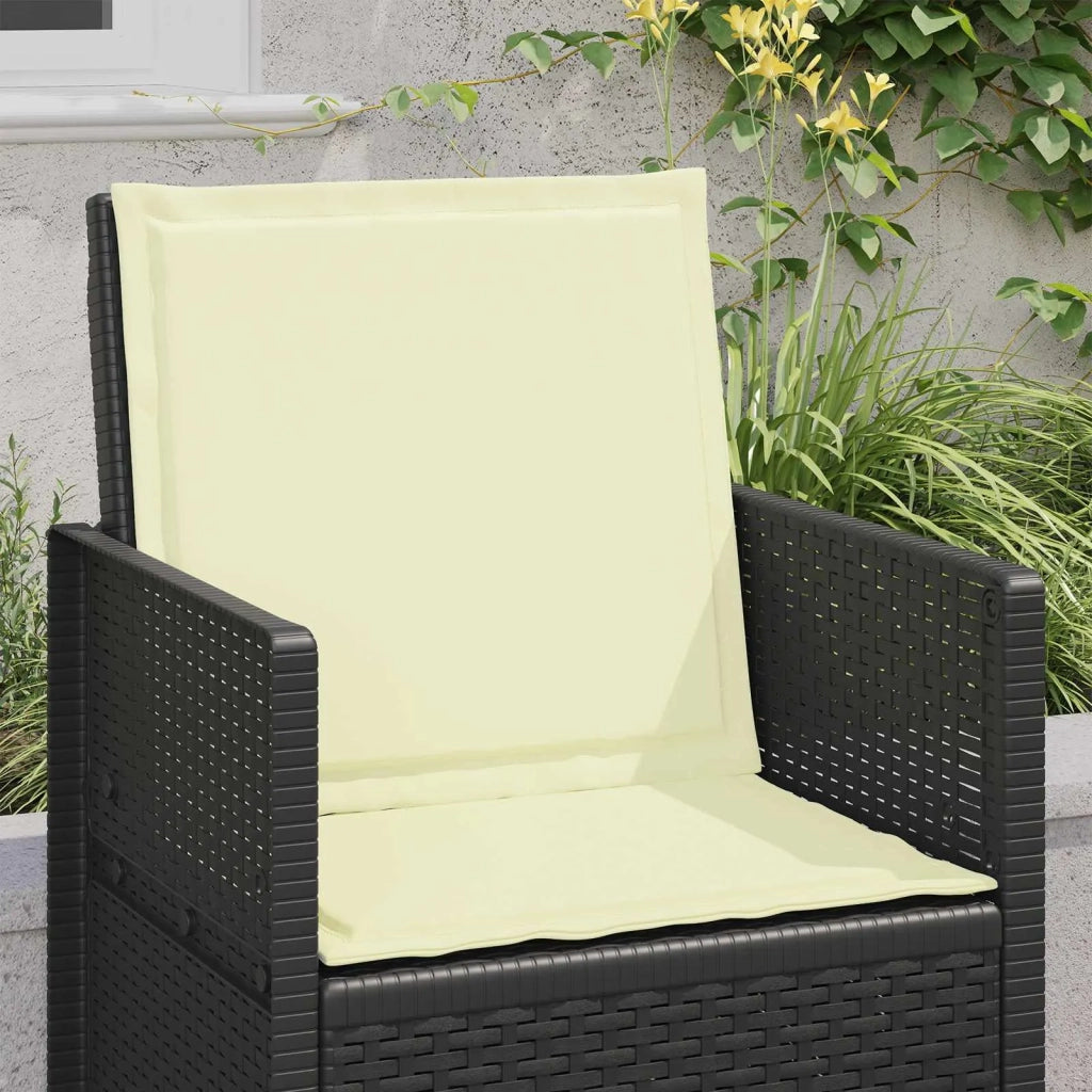 Cuscini per Seduta e Schienale 2 pcs Crema 47 x 45 x 2 cm 899973
