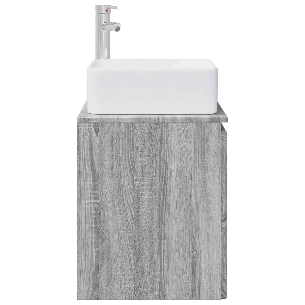 Mobile Lavabo da Parete Sonoma grigio 49,5 x 41 x 63 cm 890408