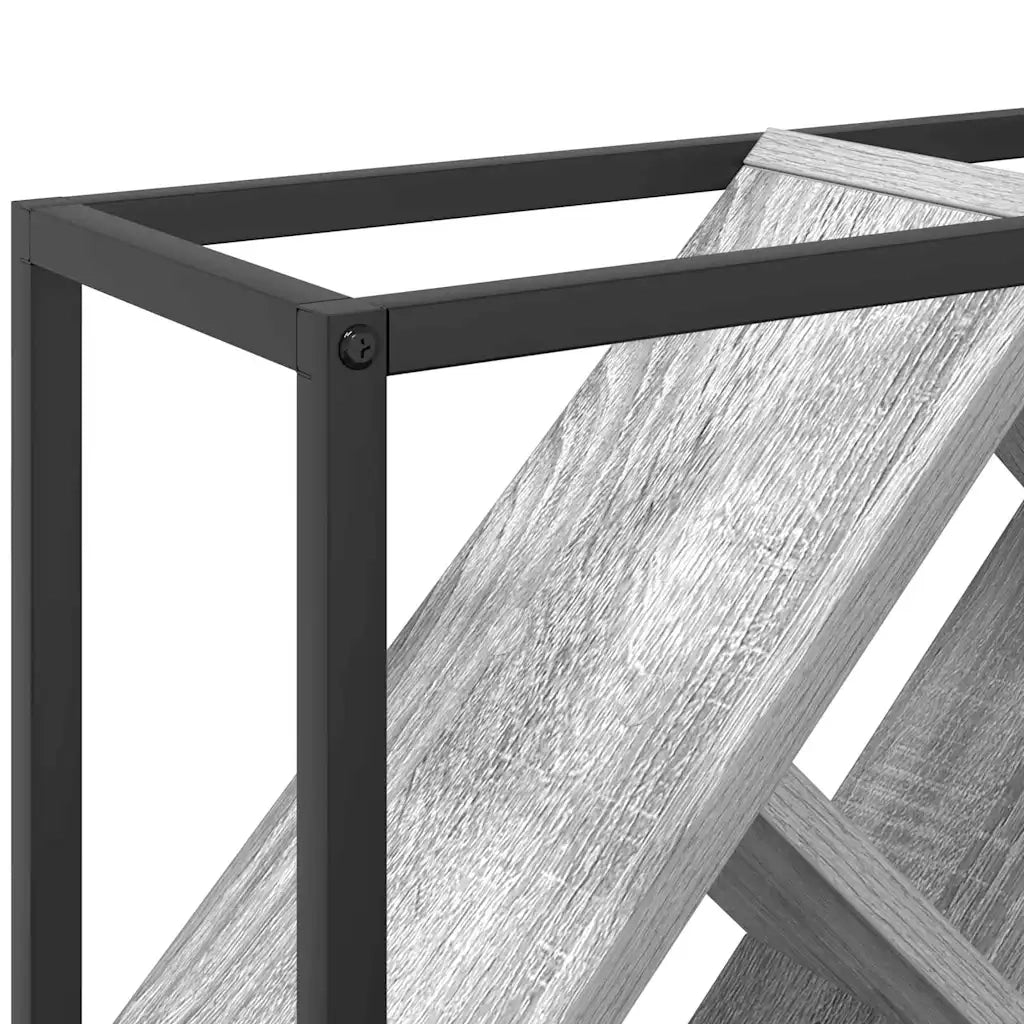 Portabottiglie 16 bottiglie Legno ingegnerizzato Grigio Sonoma 868222