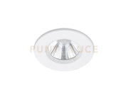 ZAGROS FARETTO DA INCASSO LED 5,5W 345lm, 3000K ROTONDO BIANCO DIMMERABILE IP65 DIAM. 8,5CM