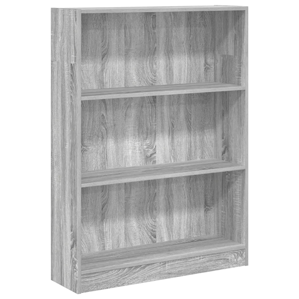 Libreria Grigio Sonoma 80x24x109 cm in Legno Multistrato 857840