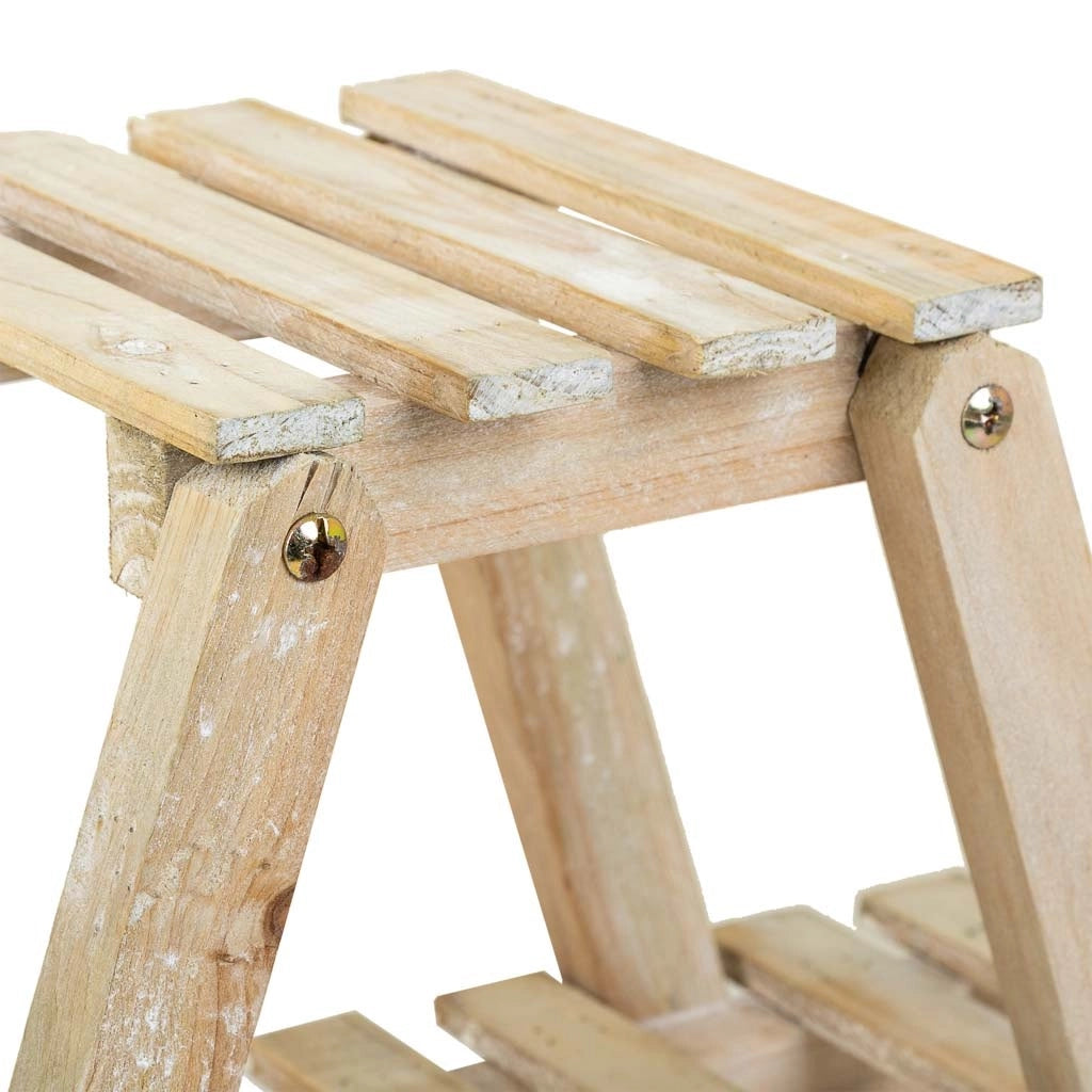 Scaffale con 2 ripiani in legno marrone 64x19,5x38h