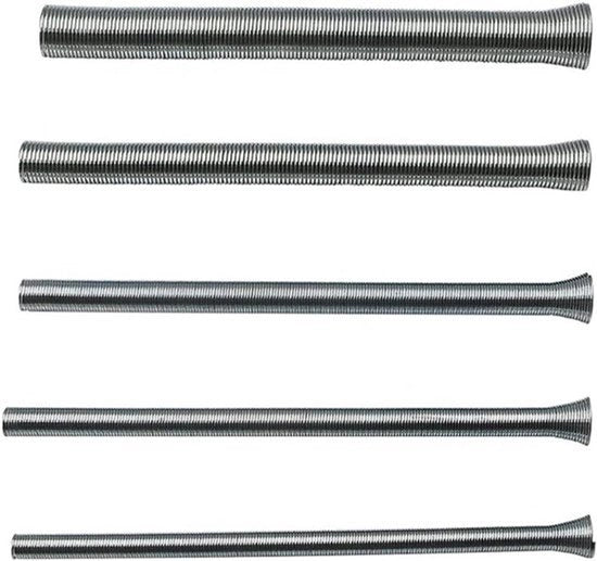 Kit per forgiatura tubi - Forgiatrici tubi a torsione - 5 pezzi - Rame alluminio acciaio - Adatto per tubi da 1/4, 5/16, 3/8, 1/2, 5/8 pollici