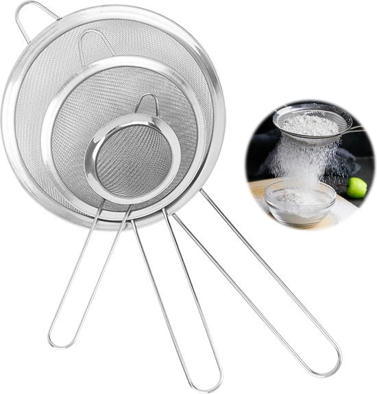 Set di zeve per cucina a tre dimensioni per cottura e preparazione
