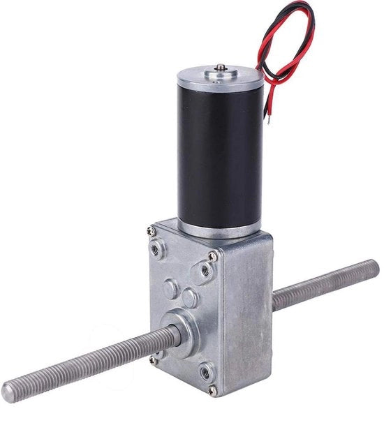 Motore a ingranaggi DC 12V Alto coppia - As doppia uscita M8 - Motore di riduzione - Rapporto di riduzione 670 - Potenza nominale 4W - Progettazione resistente allo shock - Motore di riduzione