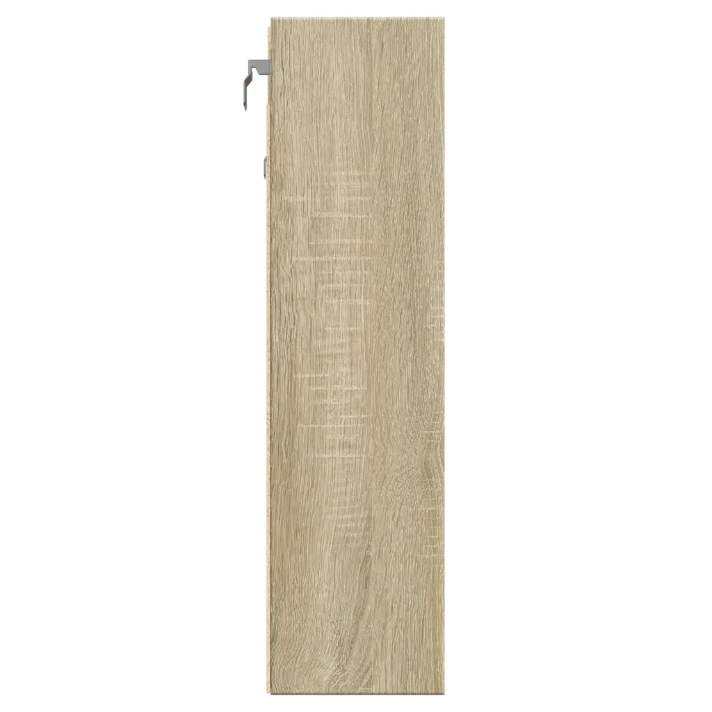 Armadietto Vetrina Rovere Sonoma 100x15x58 cm Legno Multistrato 847928
