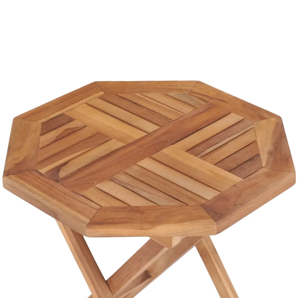 Tavolo da Giardino | Tavolino da esterno Pieghevole 45x45x45 cm in Legno di Teak