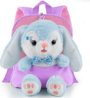 Borsa per Bambini con Poppa di Plush Rimovibile, Disegno Animale Cartoonesco
