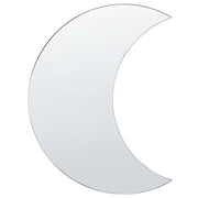 Specchio da parete in vetro argentato 40 x 60 cm con luna crescente senza cornice soggiorno sala da pranzo camera da letto bagno