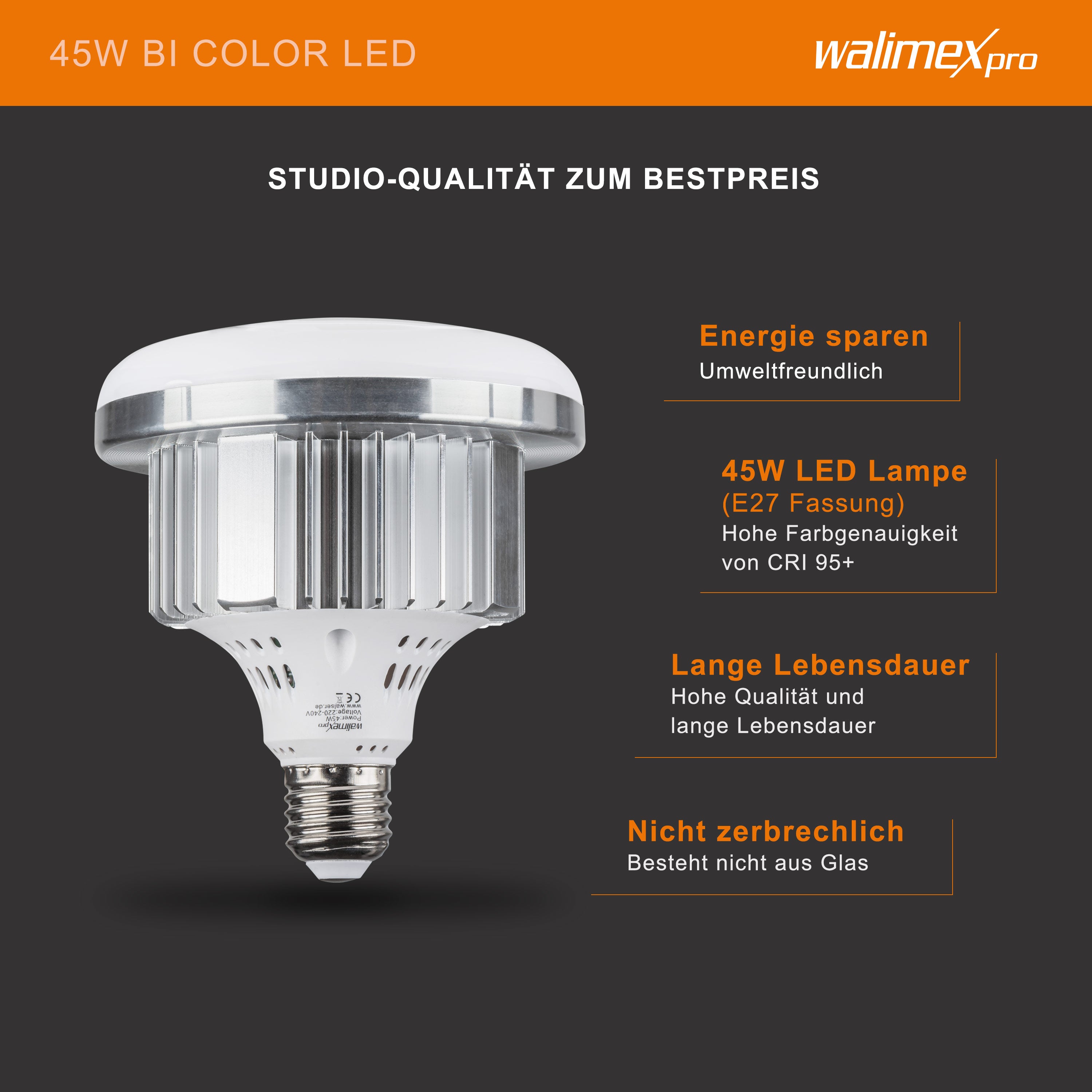 Walimex Pro set fotografico premium con 2x treppiede con 2x LED 45W Octagon Ø65cm Bi Colour e sistema completo di sfondo telescopico 120-307 cm con sfondo in tessuto bianco